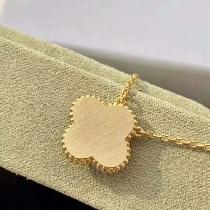 [Elite]CLOVER 15MM DIAMOND TURQUOISE NECKLACE