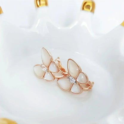 [Elite]BUTTERFLY MOP DIAMOND EARRINGS