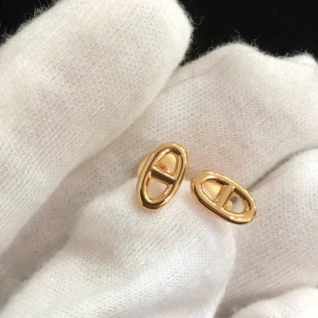 [Elite]CHAINE SMALL EARRINGS GOLD AND SILVER