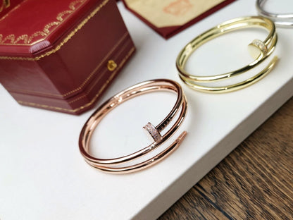 [Elite]JUSTE BRACELET 3.5MM DOUBLE ROW DIAMOND