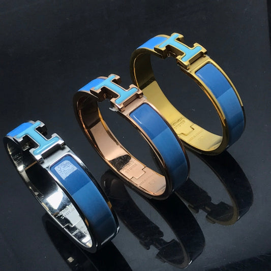 [Elite]H BRACELET BLUE RAINBOW CERAMIC