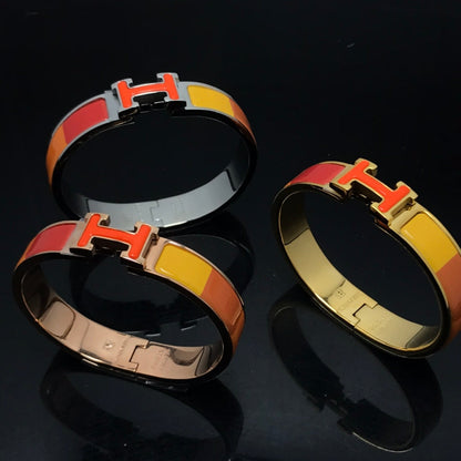 [Elite]H BRACELET ORANGE RAINBOW CERAMIC