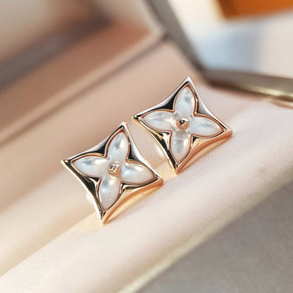 [Elite]STAR MOP PINK GOLD EARRINGS