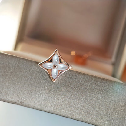 [Elite]STAR MOP PINK GOLD EARRINGS