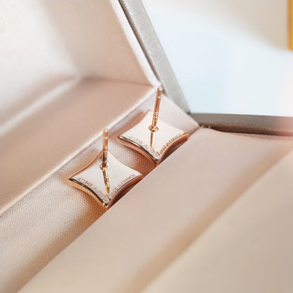 [Elite]STAR MOP PINK GOLD EARRINGS