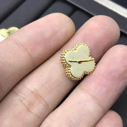 [Elite]CLOVER MINI 9.5MM LASER EARRINGS