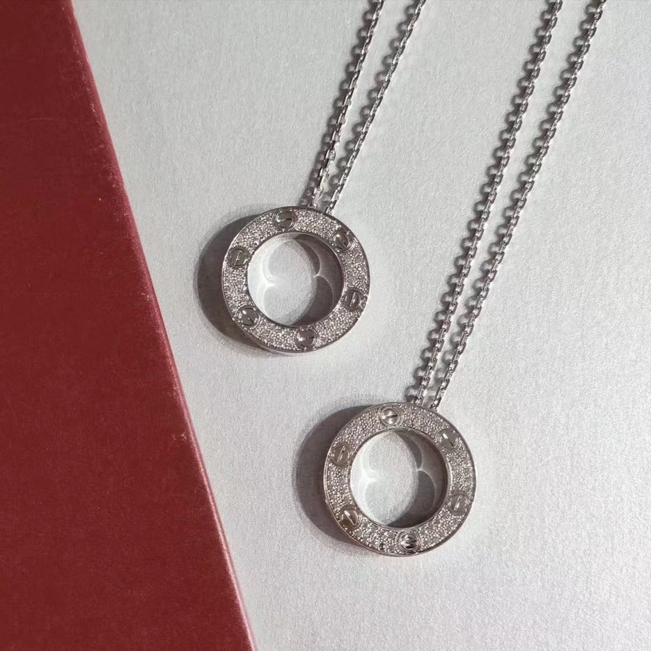 [Elite]LOVE NECKLACE ADJUSTABLE SILVER