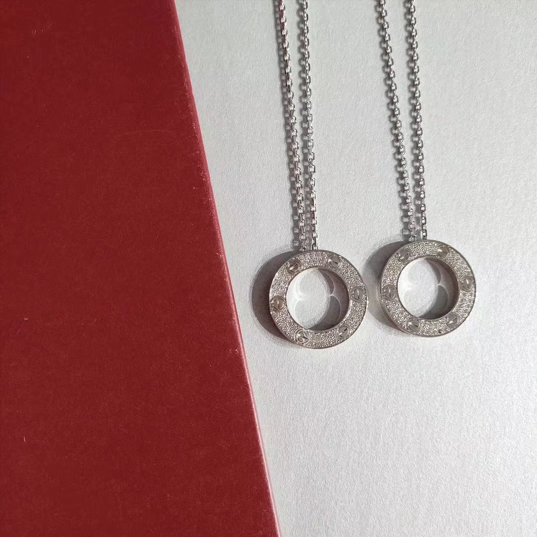 [Elite]LOVE NECKLACE ADJUSTABLE SILVER