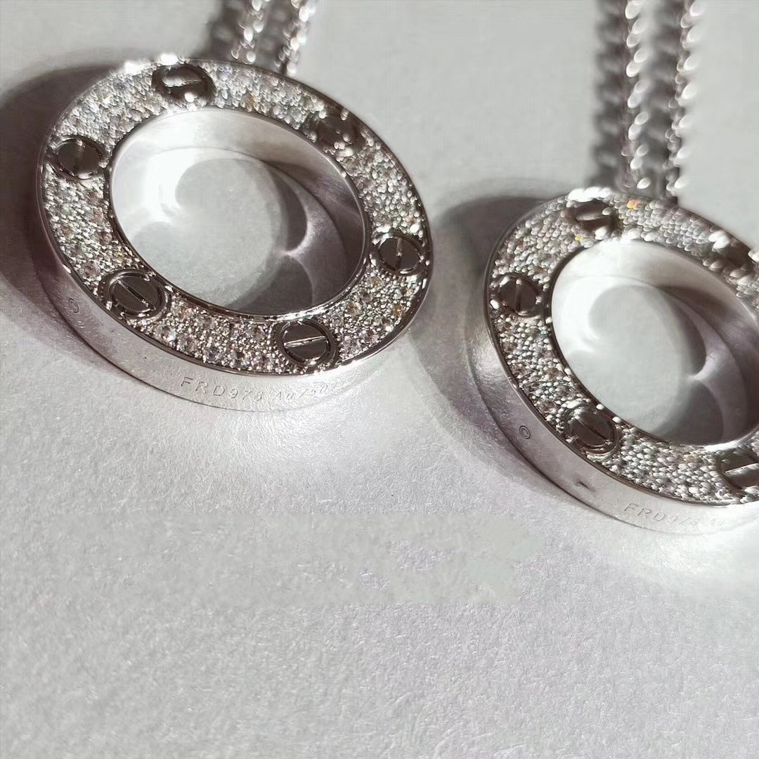 [Elite]LOVE NECKLACE ADJUSTABLE SILVER