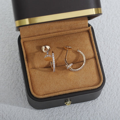 [Elite]JUSTE EARRINGS 12.75MM PINK GOLD DIAMOND