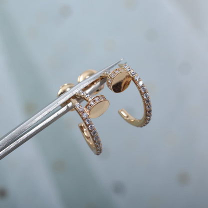 [Elite]JUSTE EARRINGS 12.75MM PINK GOLD DIAMOND