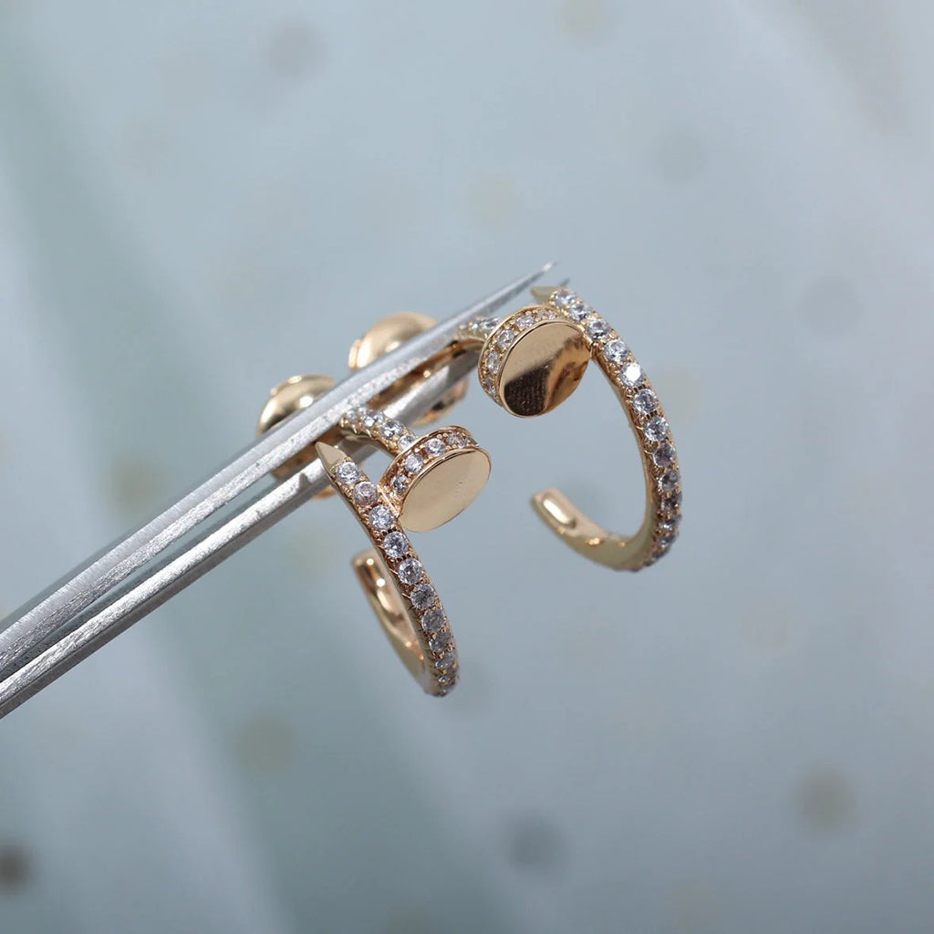 [Elite]JUSTE FULL DIAMOND SMALL EARRINGS