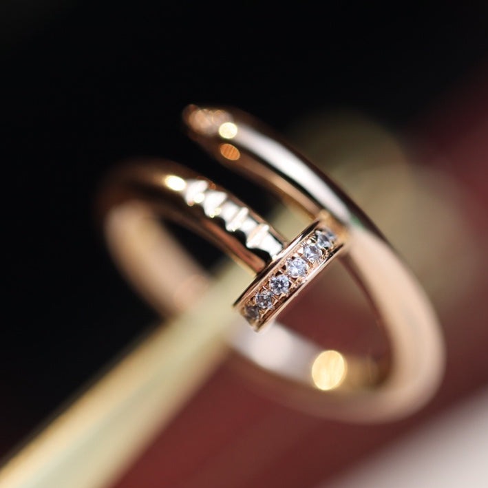 [Elite]JUSTE RING 2.65MM PINK GOLD DIAMOND