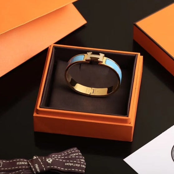 [Elite]H CLOUD BLUE BRACELET GOLD DIAMOND