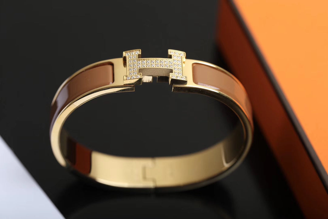 [Elite]H BRACELET GOLD DIAMOND