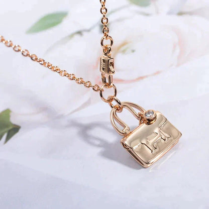 [Elite]AMULETTE PEDANT ROSE GOLD NECKLACE
