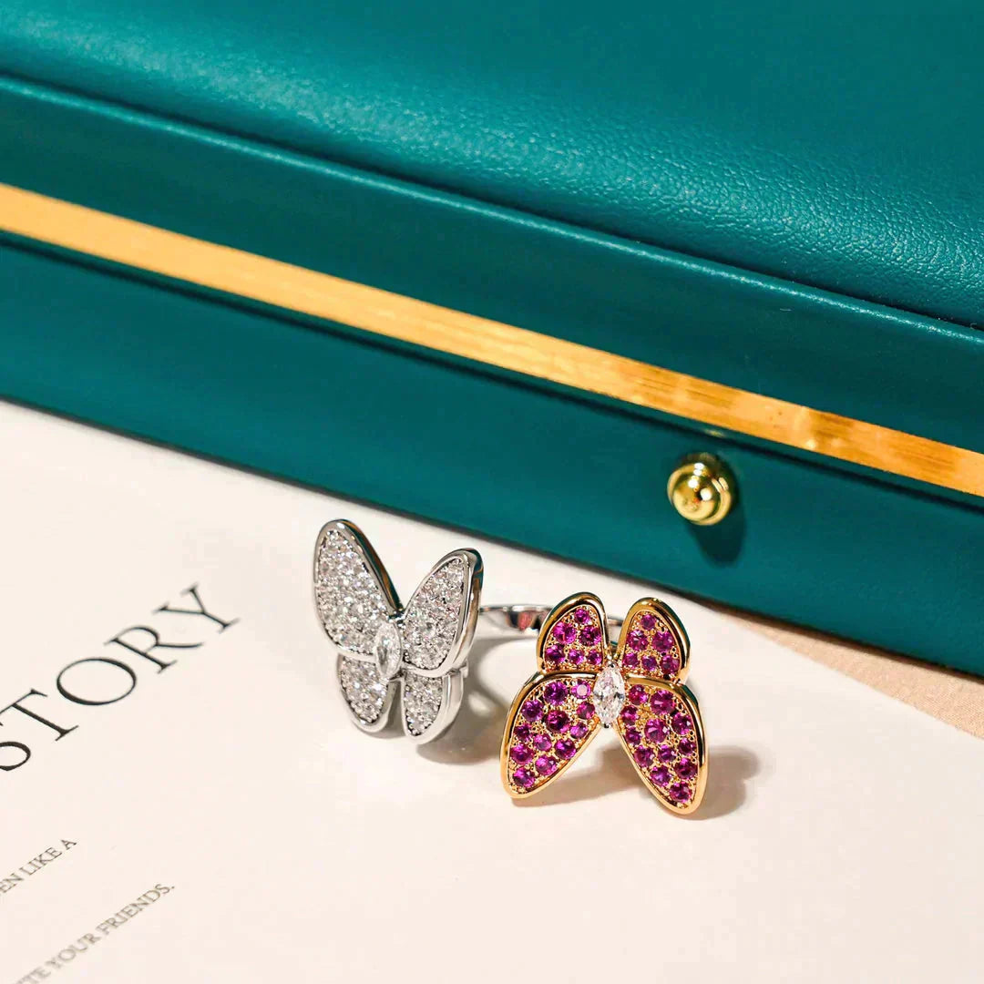 [Elite]TWIN BUTTERFLY DIAMOND RING