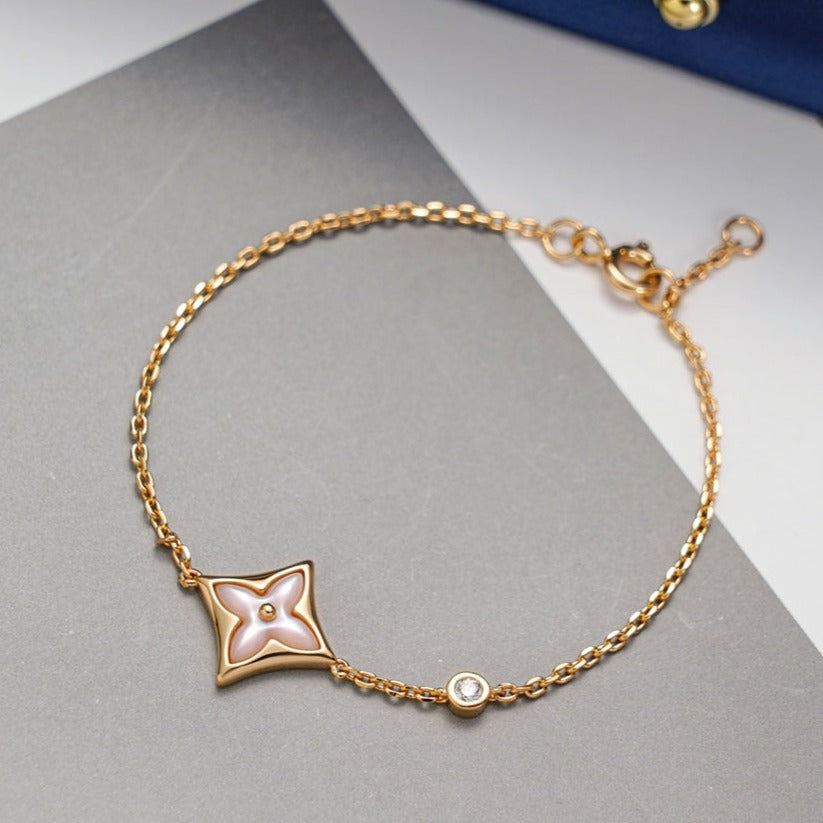 [Elite]STAR 1 DIAMOND PINK GOLD BRACELET