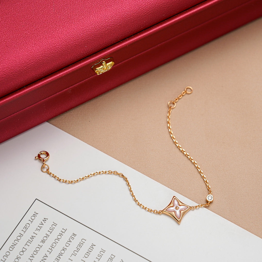 [Elite]STAR 1 DIAMOND PINK GOLD BRACELET
