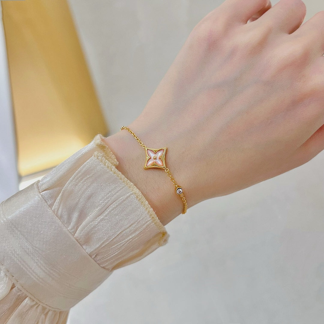 [Elite]STAR 1 DIAMOND PINK GOLD BRACELET