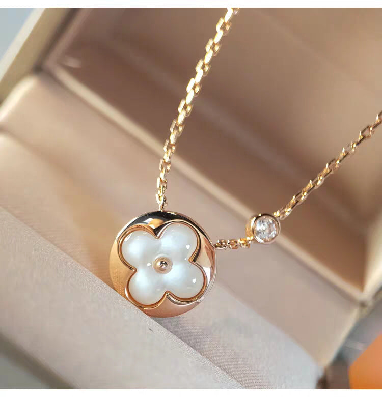 [Elite]SUN MOP GOLD 1 DIAMOND NECKLACE