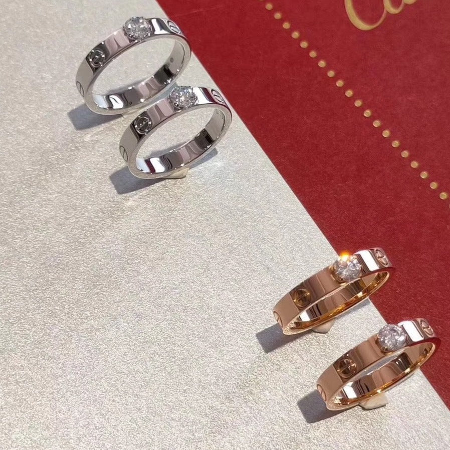 [Elite]LOVE RING 3.6MM 1 BIG DIAMOND