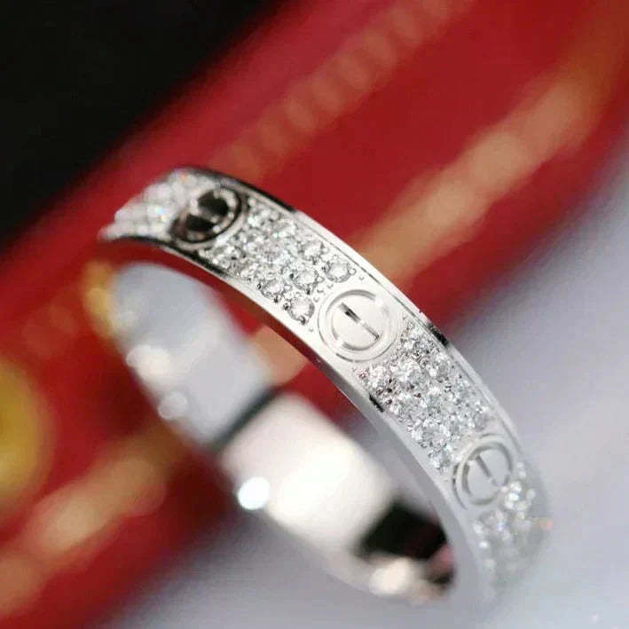 [Elite]LOVE RING 4.0MM DIAMOND PAVED