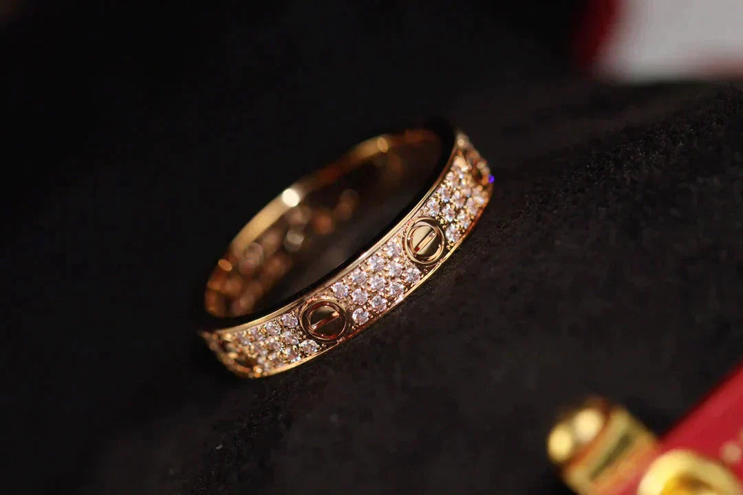 [Elite]LOVE RING 3.6MM DIAMOND PAVED