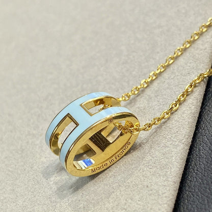 [Elite]POP H LIGHT BLUE NECKLACEGALE