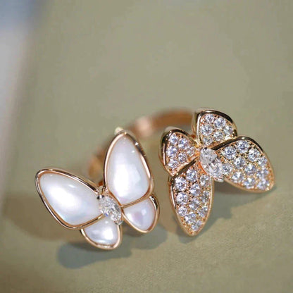 [Elite]TWIN BUTTERFLY DIAMOND MOP RING