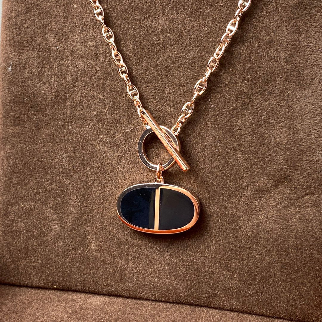 [Elite]CHAINE VERSO BLACK CERAMIC NECKLACE