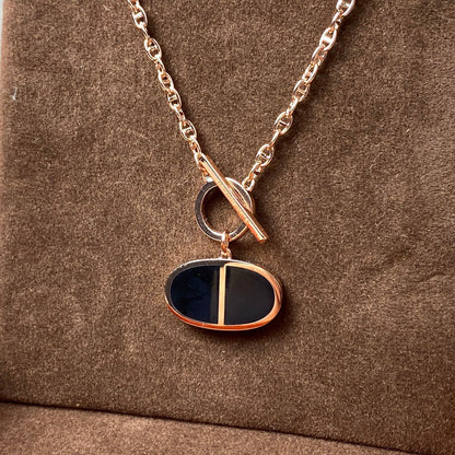 [Elite]CHAINE VERSO BLACK CERAMIC NECKLACE