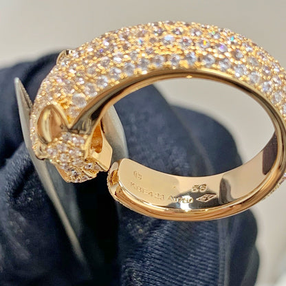 [Elite]PANTHERE PINK GOLD DIAMOND RING