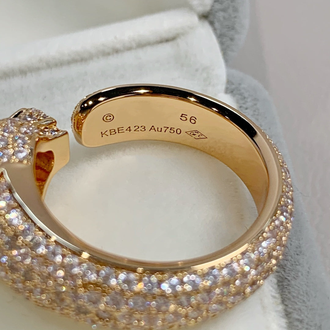 [Elite]PANTHERE PINK GOLD DIAMOND RING