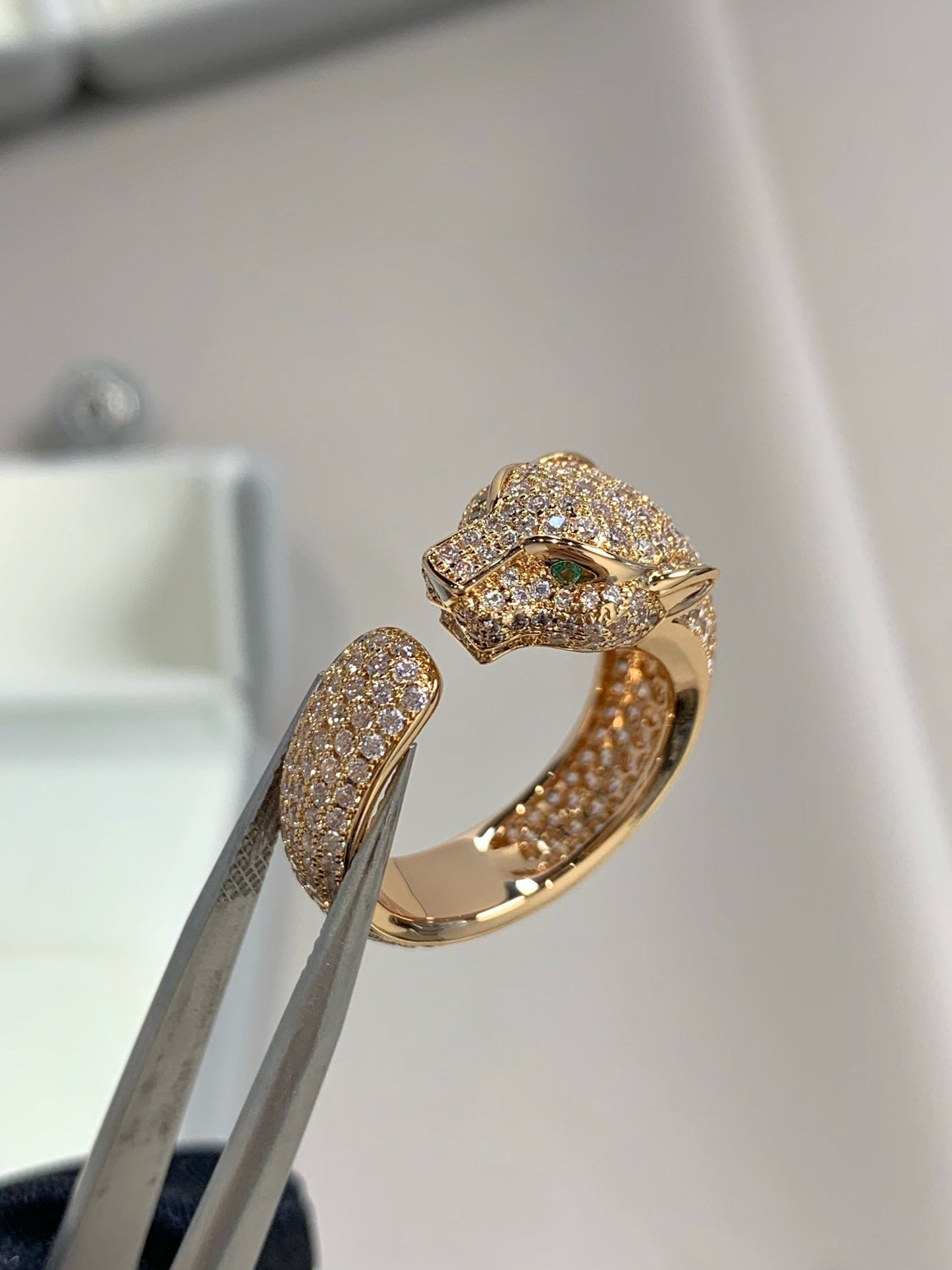 [Elite]PANTHERE PINK GOLD DIAMOND RING