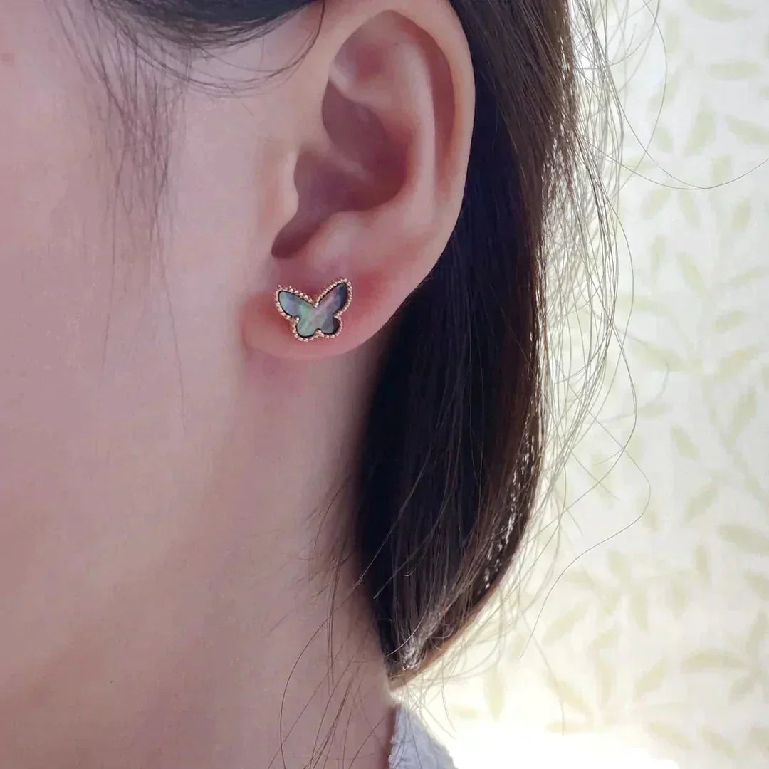 [Elite]BUTTERFLY DARK MOP  EARRINGS