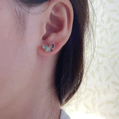 [Elite]BUTTERFLY DARK MOP  EARRINGS