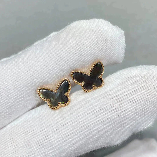 [Elite]BUTTERFLY DARK MOP  EARRINGS