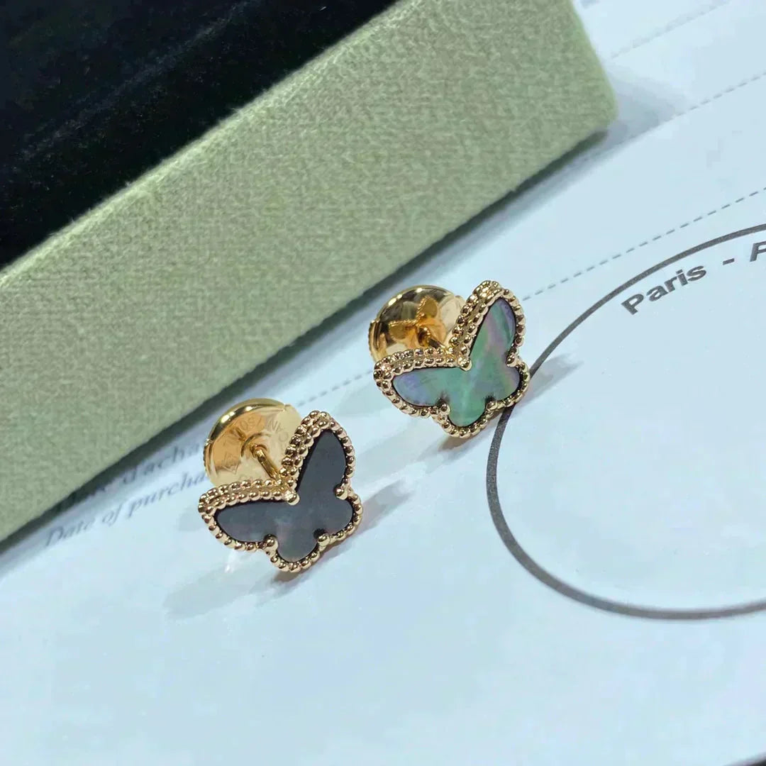 [Elite]BUTTERFLY DARK MOP  EARRINGS
