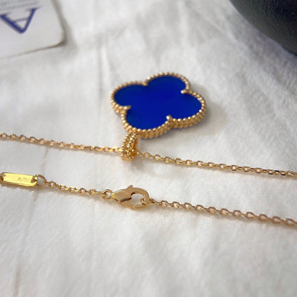 [Elite]CLOVER 25MM NECKLACE TURQUOISE ROSE GOLD