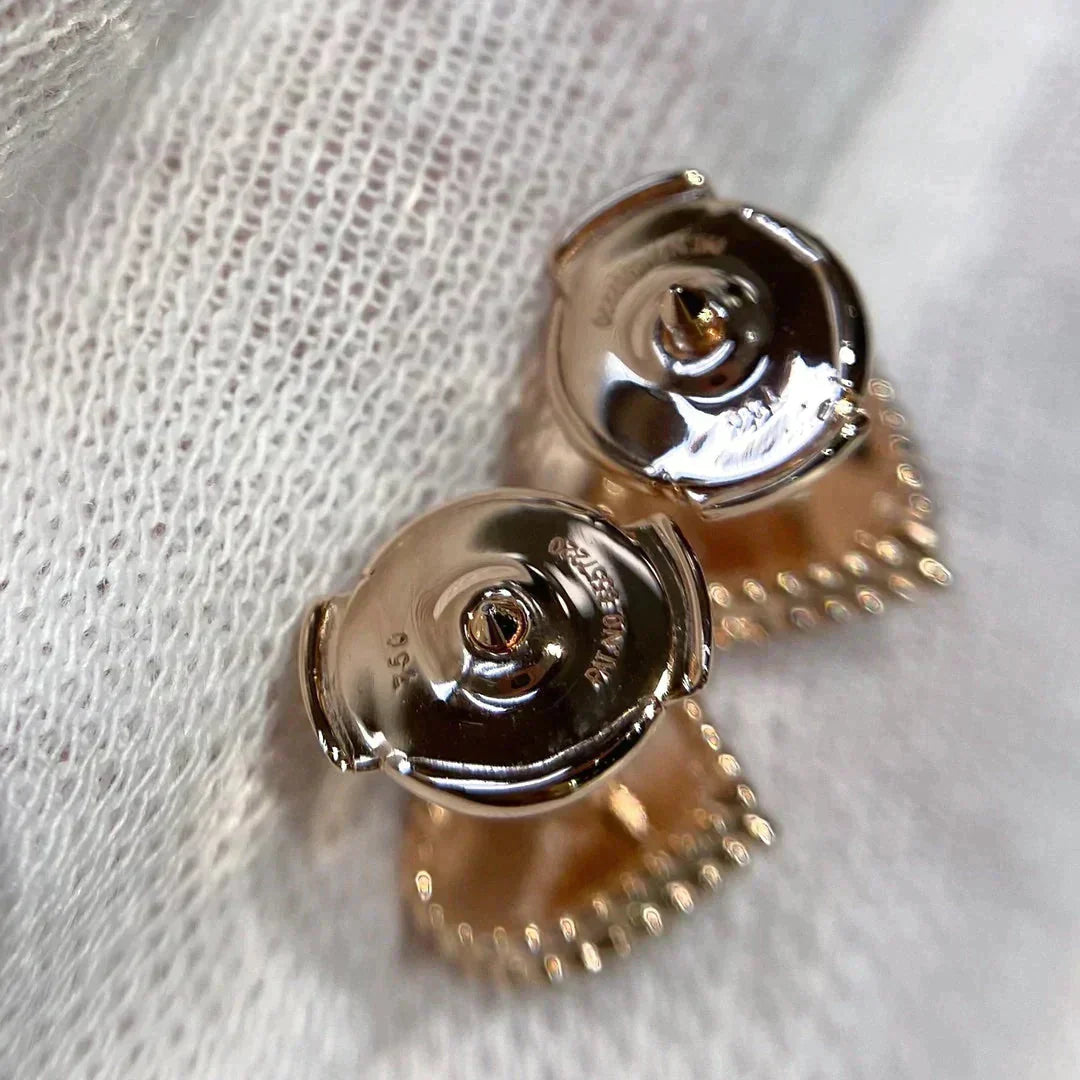 [Elite]HEART CARNELIAN STUD EARRINGS