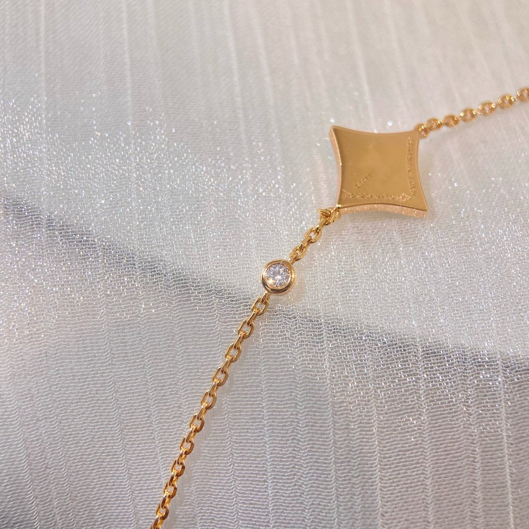 [Elite]COLOR STAR CARNELIAN PINK GOLD DIAMOND BRACELET