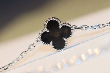 [Elite]CLOVER 20 MOTIFS ONYX DIAMOND SILVER