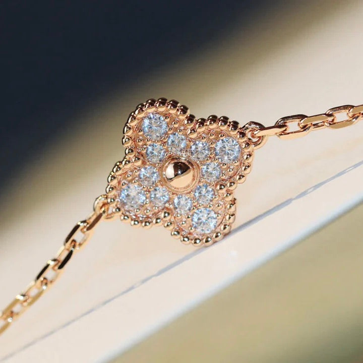 [Elite]CLOVER 20 MOTIFS LASER DIAMOND NECKLACE