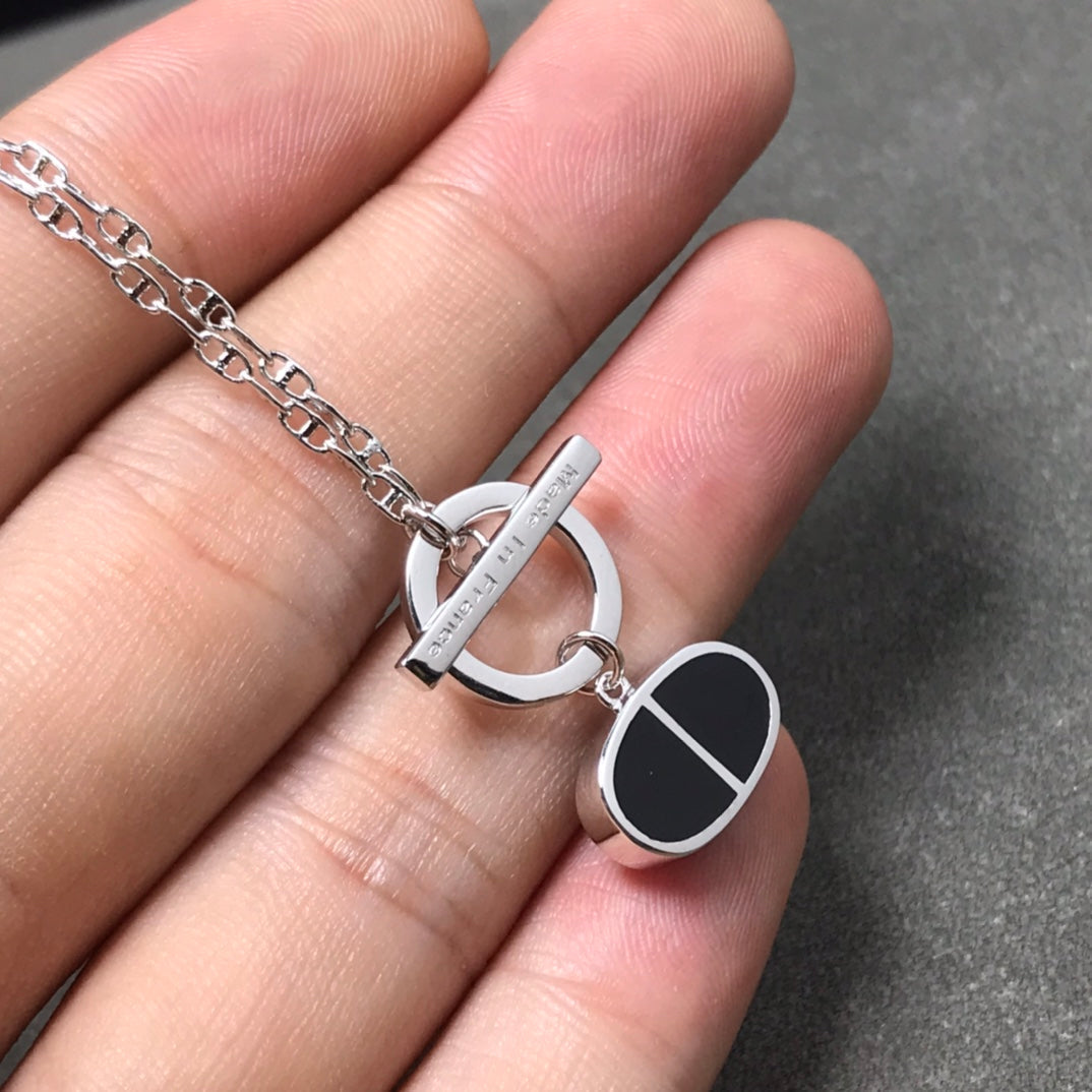 [Elite]CHAINE VERSO BLACK CERAMIC  NECKLACE
