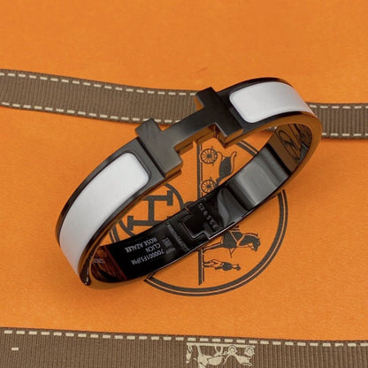 [Elite]H BRACELET 12MM BLACK WHITE CERAMIC