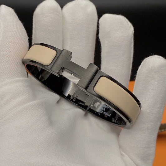 [Elite]H BRACELET 12MM BLACK BEIGE CERAMIC