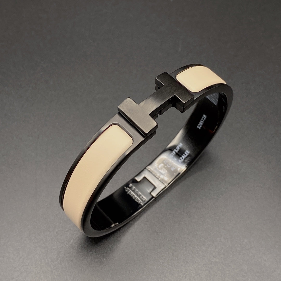 [Elite]H BRACELET 12MM BLACK BEIGE CERAMIC