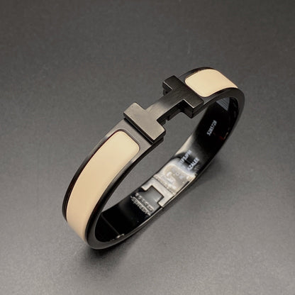 [Elite]H BRACELET 12MM BLACK BEIGE CERAMIC