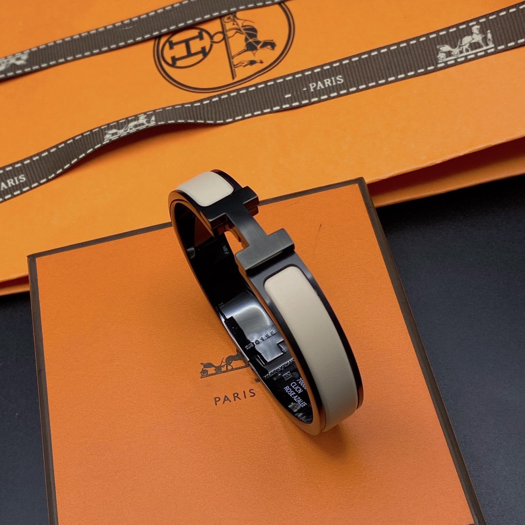 [Elite]H BRACELET 12MM BLACK BEIGE CERAMIC